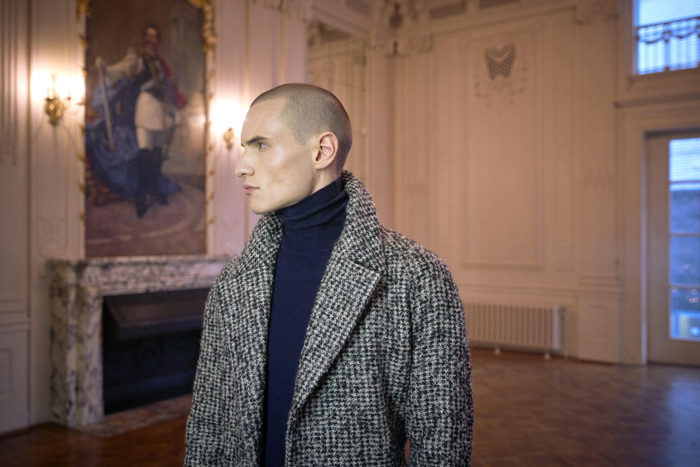 Berlin Coat Houndstooth