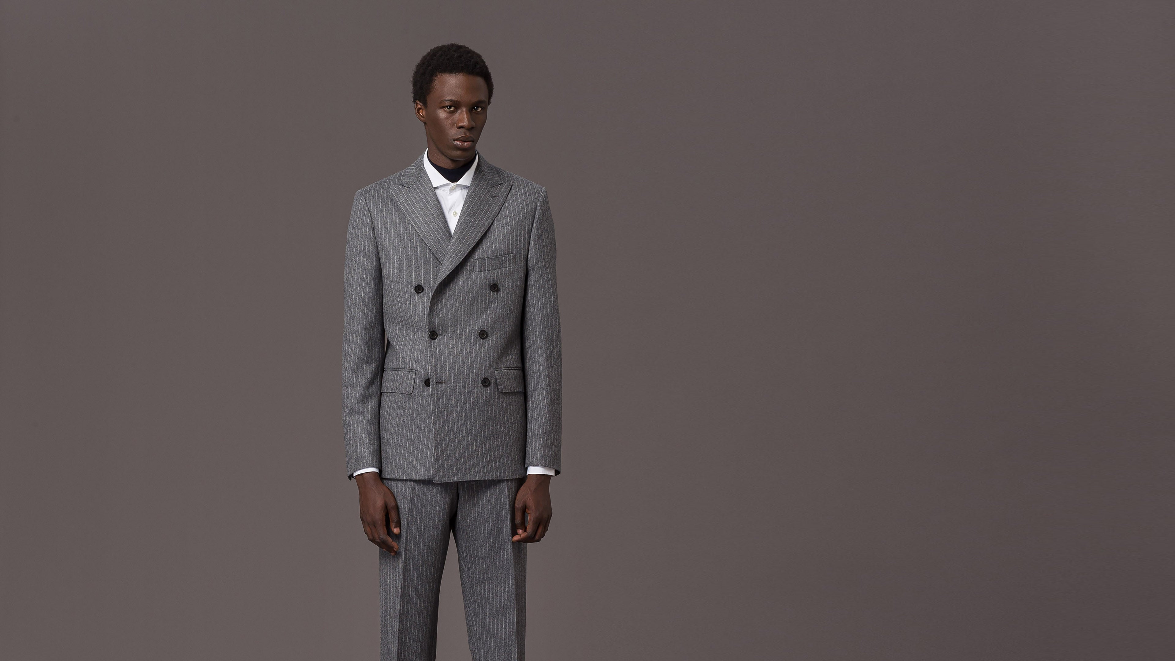 Suit Berlin 9 Wool Chalk Stripe