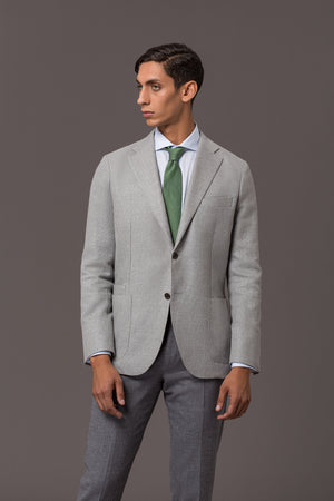 Jacket Berlin 4 Waffle Texture Light Grey