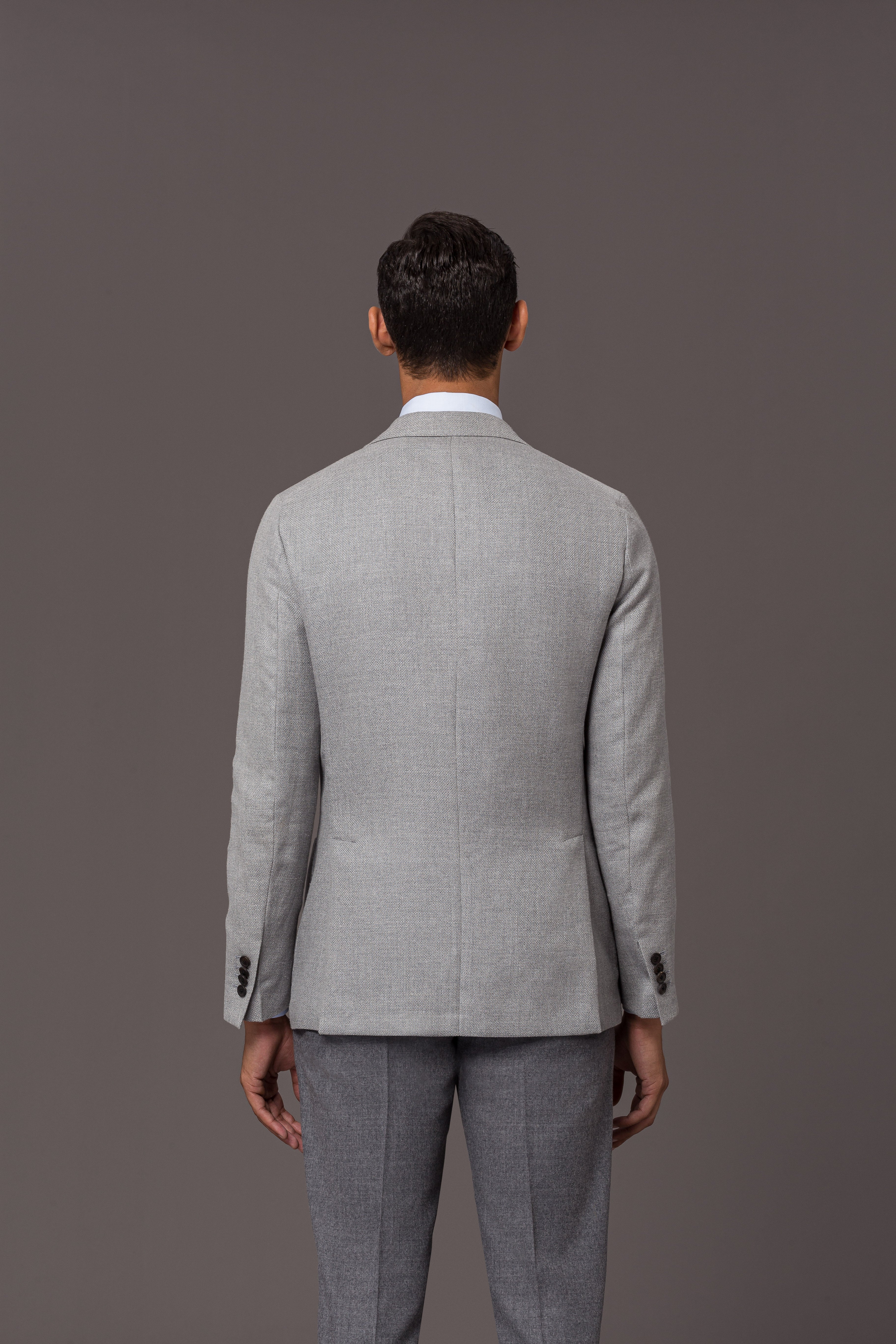 Jacket Berlin 4 Waffle Texture Light Grey