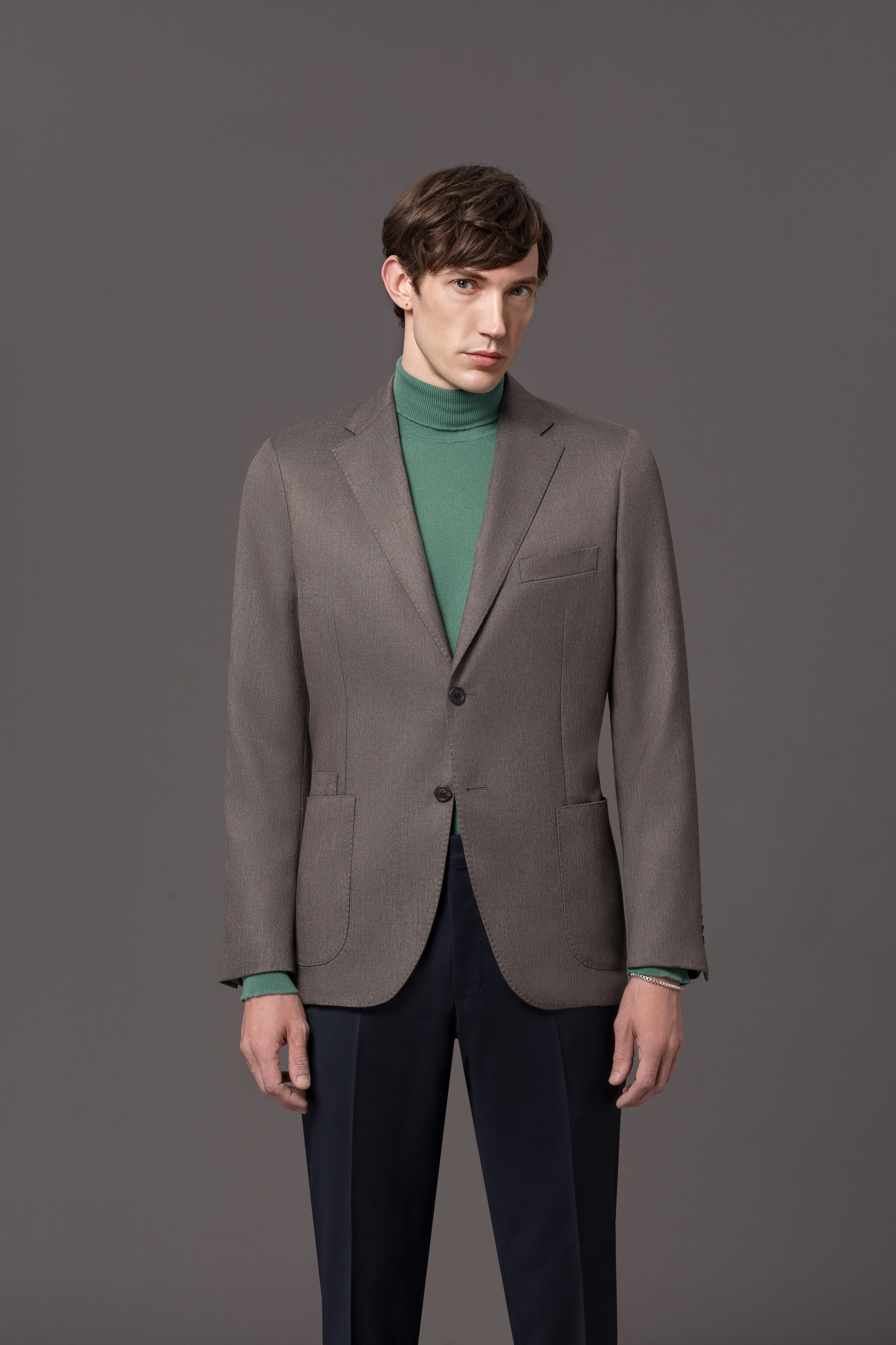 Jacket Berlin 4 Cashmere Melange Brown