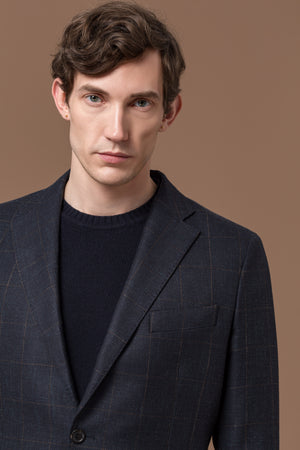 Jacket Berlin 4 Overcheck Dark Blue