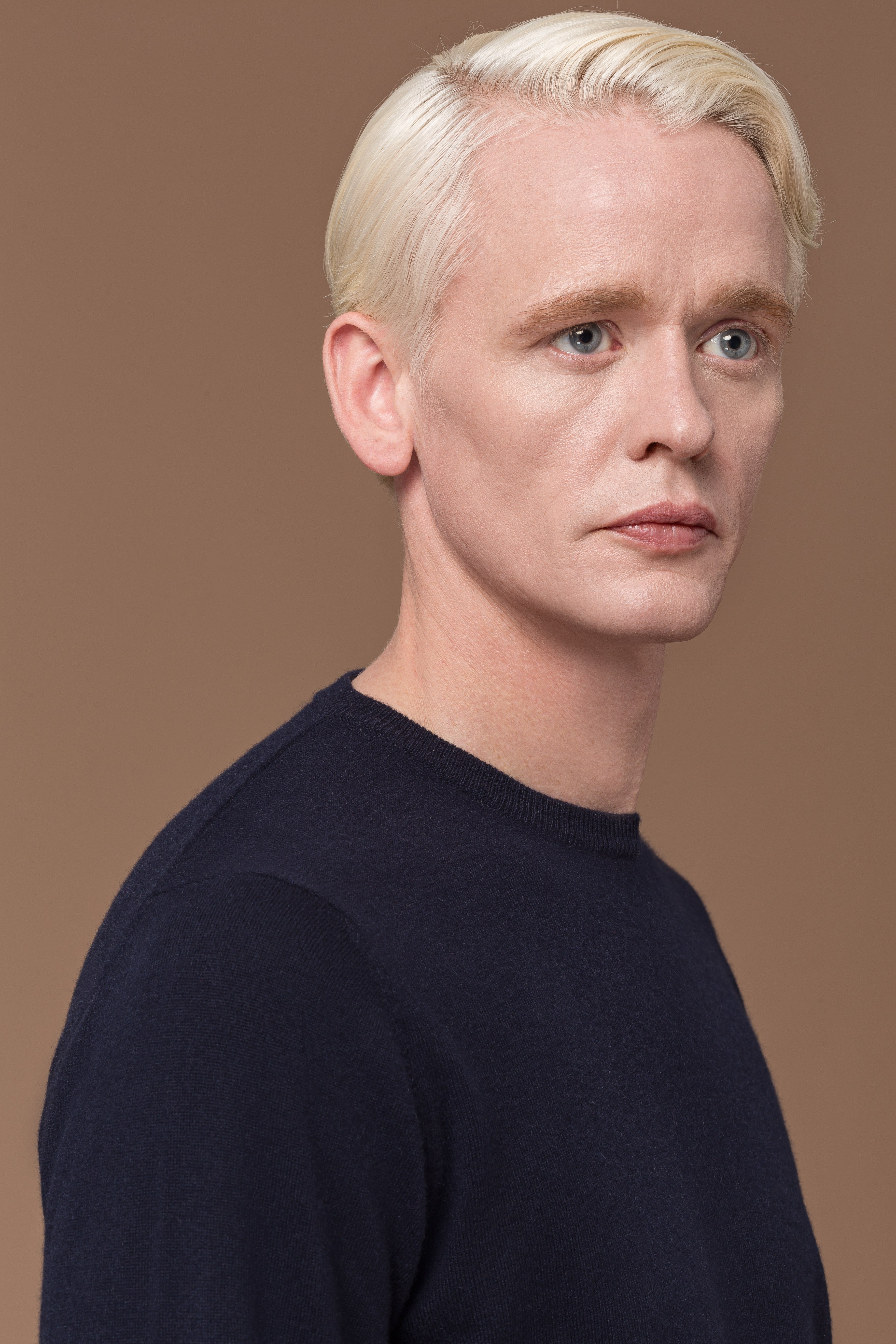 Crewneck Sweater Fine Knit Navy