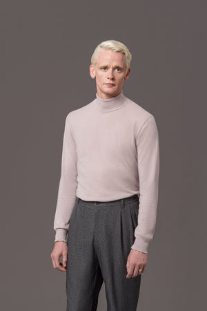 Crewneck Sweater Fine Knit Powder